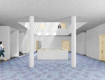 Besucherzentrum Matildenhöhe l 2019 l Perspektive Foyer