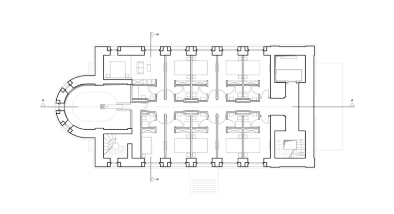Pensionshotel Peter & Paul l 2016 l Grundriss 2. Obergeschoss